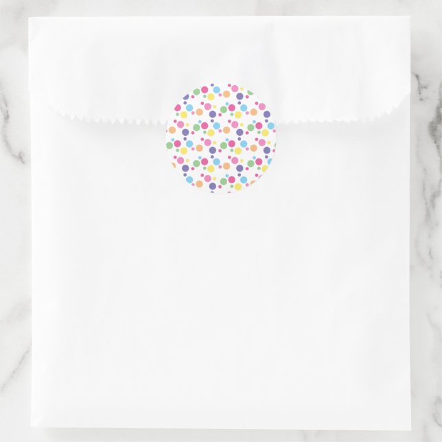 Adesivo Festa de Pontos e Pintas Arco-íris da illusima (Bolsa)