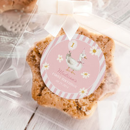 Adesivo Festa de primeiro aniversario da bobo de Ganso