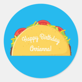 Adesivo Festa de primeiro aniversario das Crianças Cujo Ta