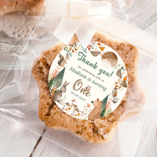 Adesivo Festa de primeiro aniversario de Animais da Flores