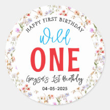 Festa de primeiro aniversario de Flores Selvagens