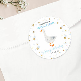 Adesivo Festa de primeiro aniversario de Gansos de Um Bobo