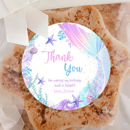 Adesivo Festa de primeiro aniversario de Sereia