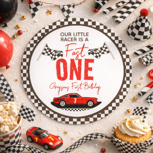 Adesivo Festa de primeiro aniversario Rápido de Um Carro