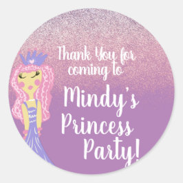 Adesivo Festa de Princesa Fofa Doodle
