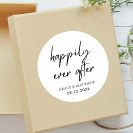 Adesivo Festa de Recepção de Casamento Felizes para Sempre