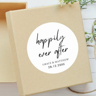 Adesivo Festa de Recepção de Casamento Felizes para Sempre