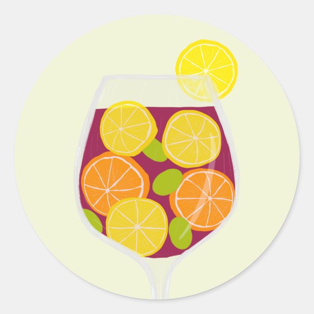 Adesivo Festa de Sangria Despedida de Solteira, ou Chá de  (Frente)
