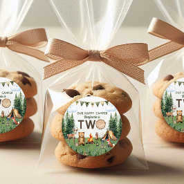 Adesivo Festa de segundo aniversário de acampamento