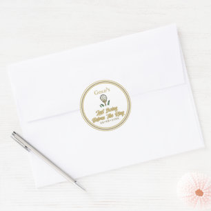 Adesivo Festa de solteira, Chá de panela, Ouro branco