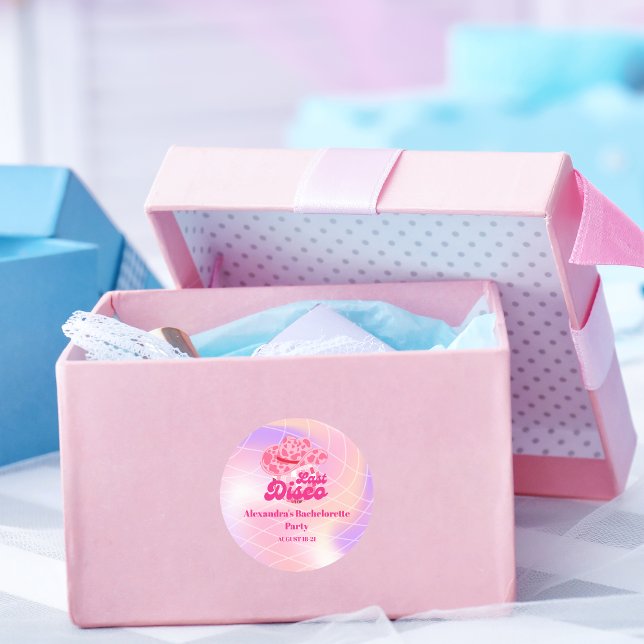 Adesivo Festa de solteira de Rodeio Rosa-Rosa-Cowgirl da D (Criador carregado)