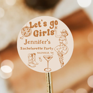 Adesivo Festa de solteira do Disco Cowgirl Rodeo