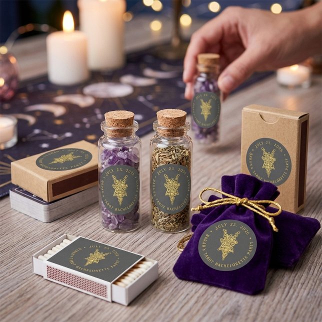 Adesivo Festa de Solteira Mystic Tarot (Criador carregado)