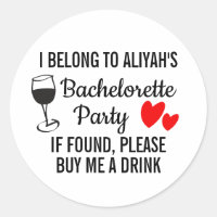 Festa de solteira Sticker - Comprar-me uma bebida