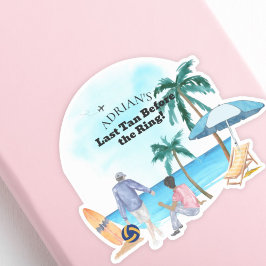 Adesivo Festa de Solteiro à Beira-Mar