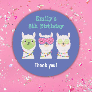 Adesivo Festa de Spa Lama, festa de pijama