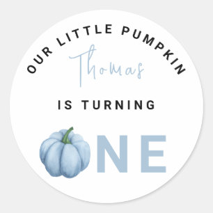 Adesivo Festa de um ano da Little Pumpkin