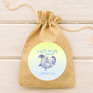 Adesivo Festa de Verão de Cowgirl da Sereia Azul Costeira