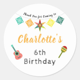 Adesivo Festa Divertida, Aniversário de criança Colorida O