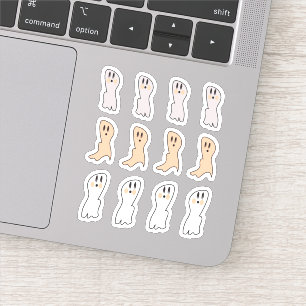 Adesivo Festa do Dia das Bruxas Brancas do Fantasma Tan