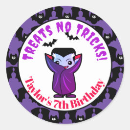 Adesivo Festa do Dia das Bruxas, Dracula Bats