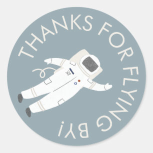 Adesivo Festa do Espaço Astronauta Obrigado A Favor Do Sti