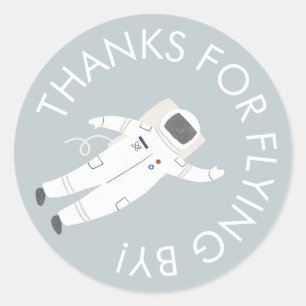 Adesivo Festa do Espaço Astronauta Obrigado A Favor Do Sti