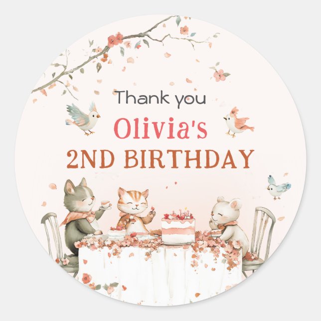 Adesivo Festa do Flor com Gatos (Frente)