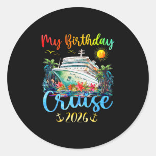 Adesivo Festa do Meu Aniversário no Navio de Cruzeiro 2026