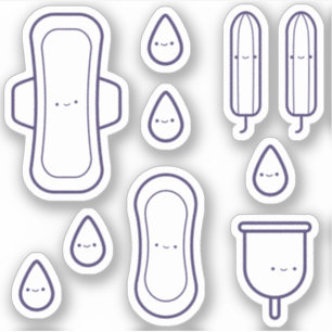 Adesivo Festa do Primeiro Período do Pad-Tampon de Raparig