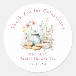Adesivo Festa do Tea do Chá de panela Floral