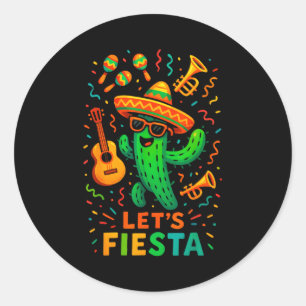 Adesivo Festa engraçada de cacto mexicano cinco de maio va