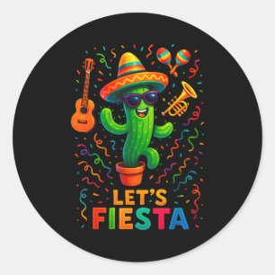 Adesivo Festa engraçada do cacto mexicano cinco de maio va