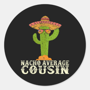 Adesivo Festa engraçada do Cinco De Mayo Meme dizendo Nach