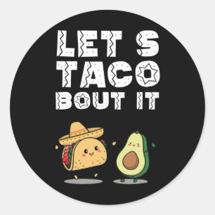Adesivo Festa Engraçado Taco Sobre Taco Cinco De Mayo