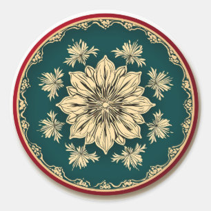 Adesivo Festa Floral Creme Poinsettia