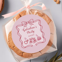 Festa Galentine's com Laço Rosa Vermelho