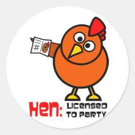 Adesivo Festa Hen