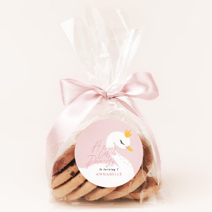 Adesivo Festa linda, elegante e rosa, do cisne