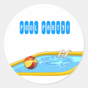Adesivo Festa na piscina!