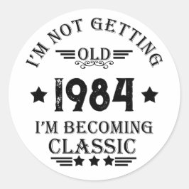 Adesivo Festa personalizada de aniversário de 40 anos de q