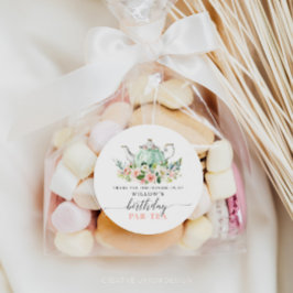 Adesivo Festa Personalizada de Aniversário Par-Tea