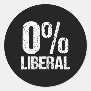 Adesivo Festa Política Divertida Liberal Zero Por Cento 0%