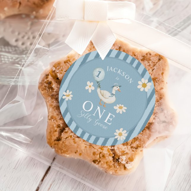 Adesivo Festa primeiro aniversario de bobo de Ganso (Criador carregado)