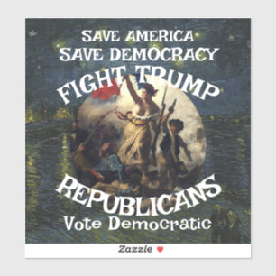 Adesivo Festa Republicana do Partido Trmp MAGA EUA América