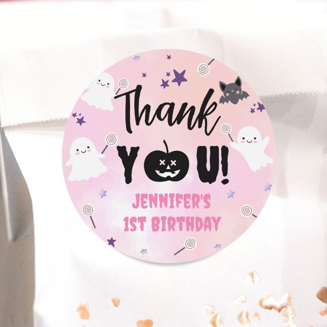 Adesivo Festa Rosa, Festa de primeiro aniversario das Brux (Criador carregado)