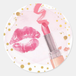Adesivo Festa Spa Glitz Glam Glamor Rapariga Makeup Rosa D