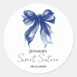 Adesivo Festa Sweet 16 Script Coquete Arco Marinho