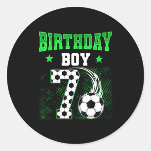 Adesivo Festa Tema de Futebol Engraçado para Menino de 7 A
