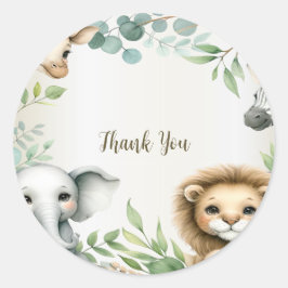 Adesivo Festa Tropical de Animais Safari Selvagens